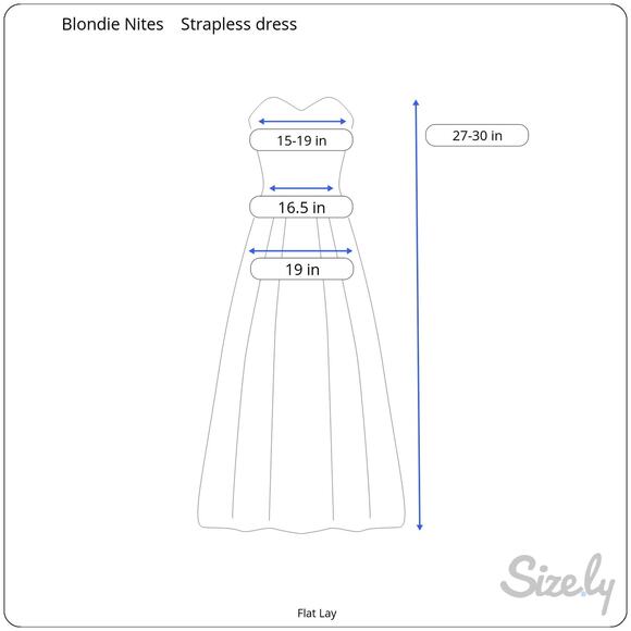 Vintage Y2K 90's Blondie Nites Strapless Formal Mini Dress Black White Tulle Hem - Picture 11 of 11